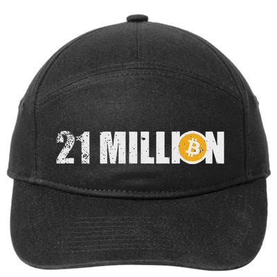 21 Million Bitcoin Crypto Hodl Btc 7-Panel Snapback Hat