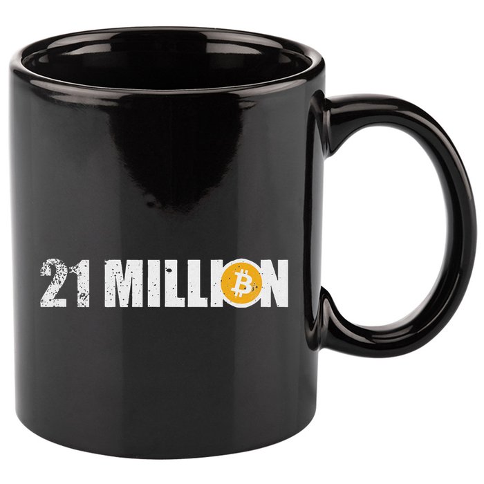 21 Million Bitcoin Crypto Hodl Btc 11oz C Handle Ceramic Mug