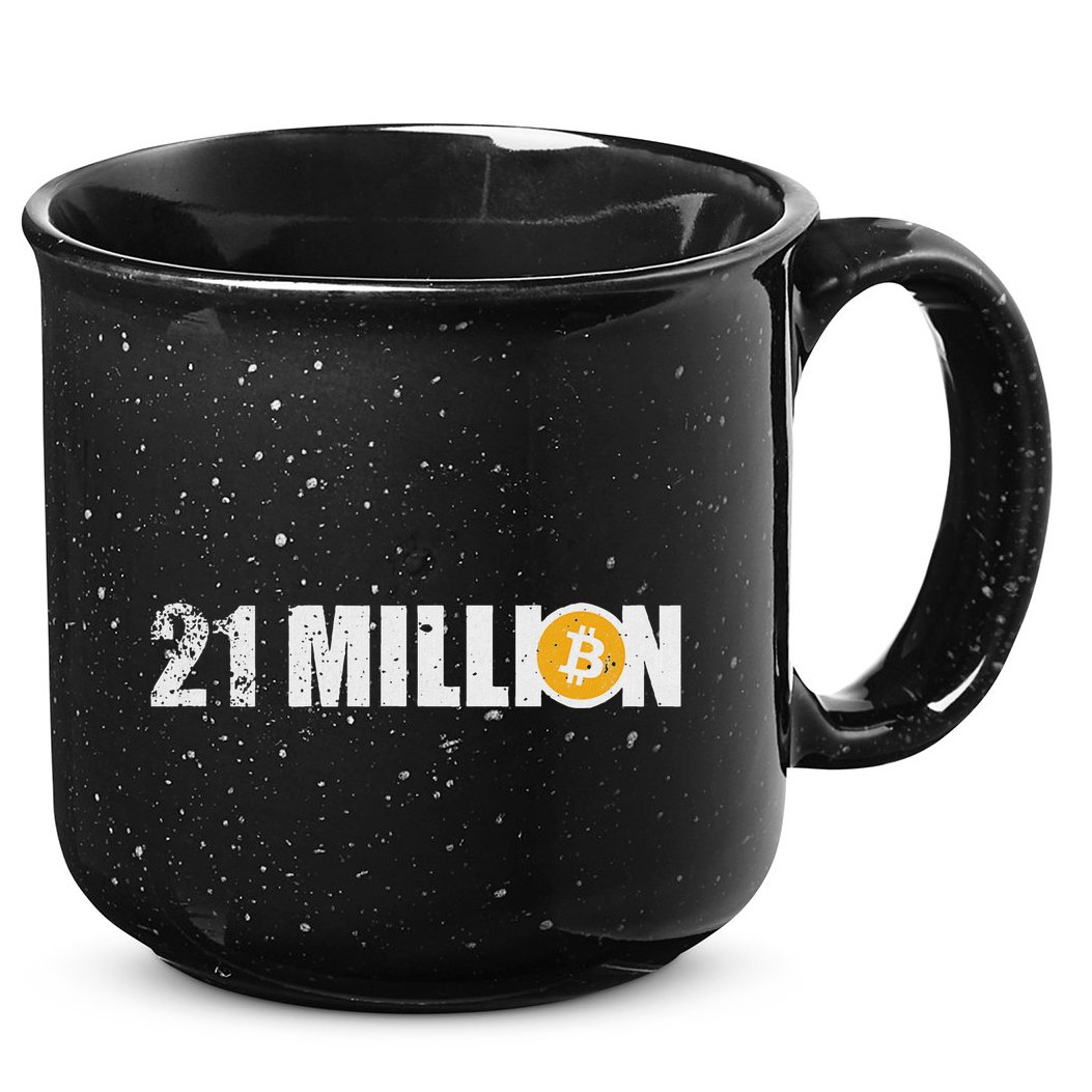 21 Million Bitcoin Crypto Hodl Btc 15oz Campfire Ceramic Mug