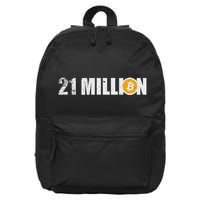 21 Million Bitcoin Crypto Hodl Btc 16 in Basic Backpack