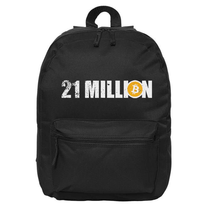 21 Million Bitcoin Crypto Hodl Btc 16 in Basic Backpack