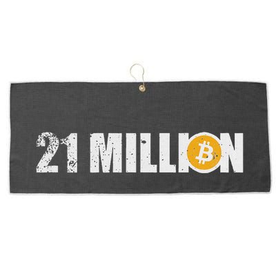 21 Million Bitcoin Crypto Hodl Btc Large Microfiber Waffle Golf Towel