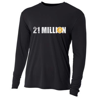21 Million Bitcoin Crypto Hodl Btc Cooling Performance Long Sleeve Crew