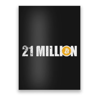 21 Million Bitcoin Crypto Hodl Btc Poster
