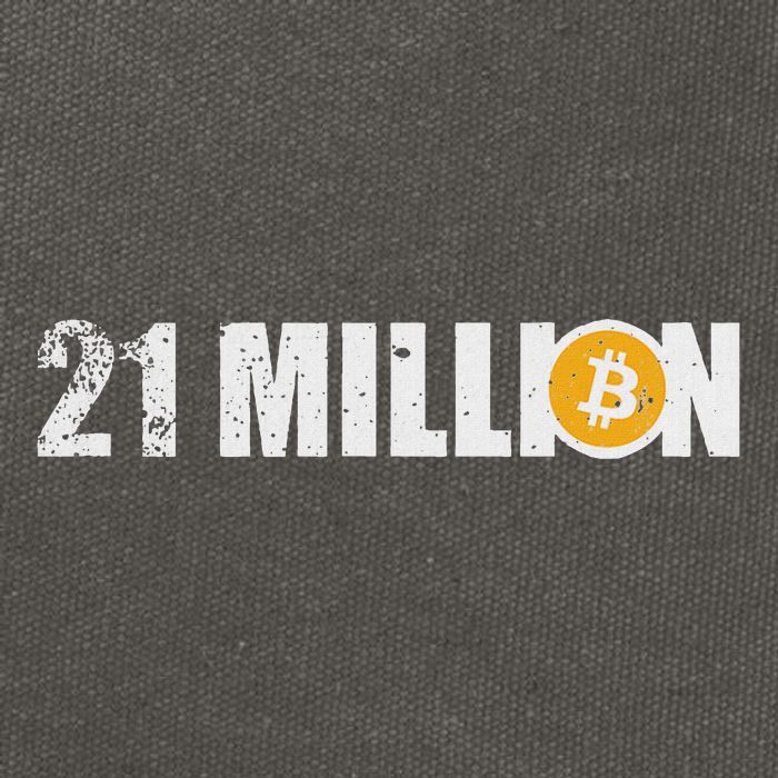 21 Million Bitcoin Crypto Hodl Btc Cotton Canvas Backpack