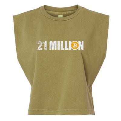 21 Million Bitcoin Crypto Hodl Btc Garment-Dyed Women's Muscle Tee