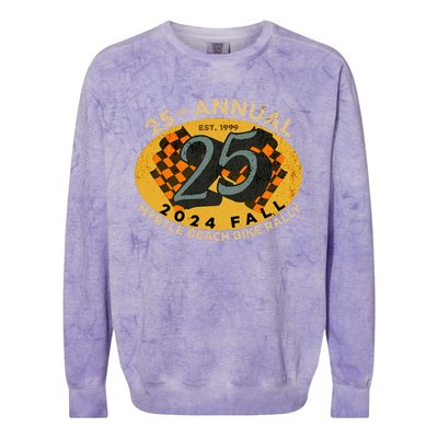 2024 Myrtle Beach Bike Rally Fall 25th Annual Colorblast Crewneck Sweatshirt