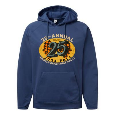 2024 Myrtle Beach Bike Rally Fall 25th Annual Performance Fleece Hoodie