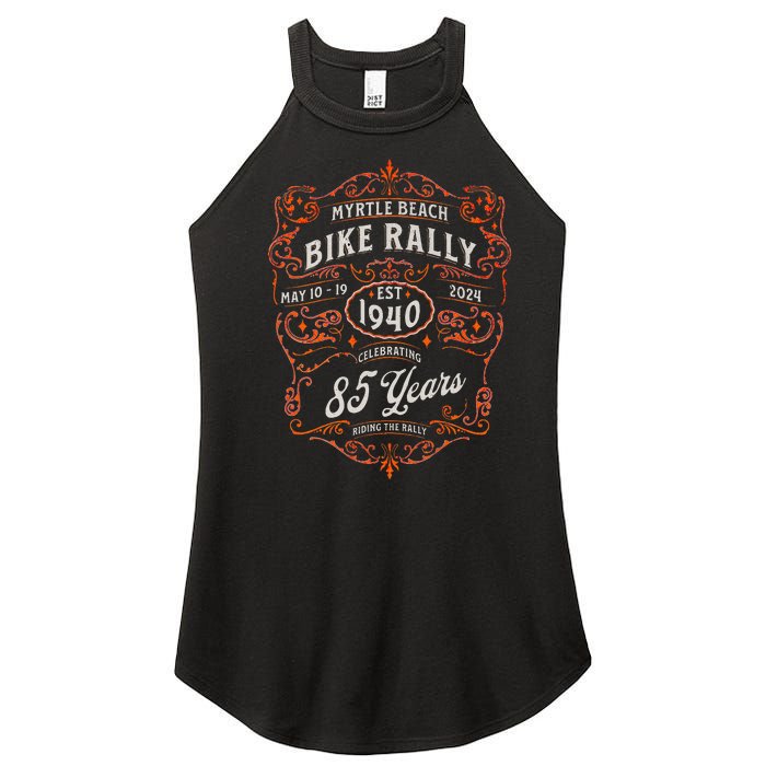 2024 Myrtle Beach Bike Rally Celebrating 85 Years Women’s Perfect Tri Rocker Tank