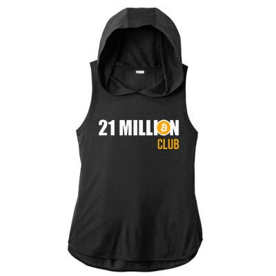 21 Million Bitcoin Crypto Million Club Hodl Btc Ladies PosiCharge Tri-Blend Wicking Draft Hoodie Tank