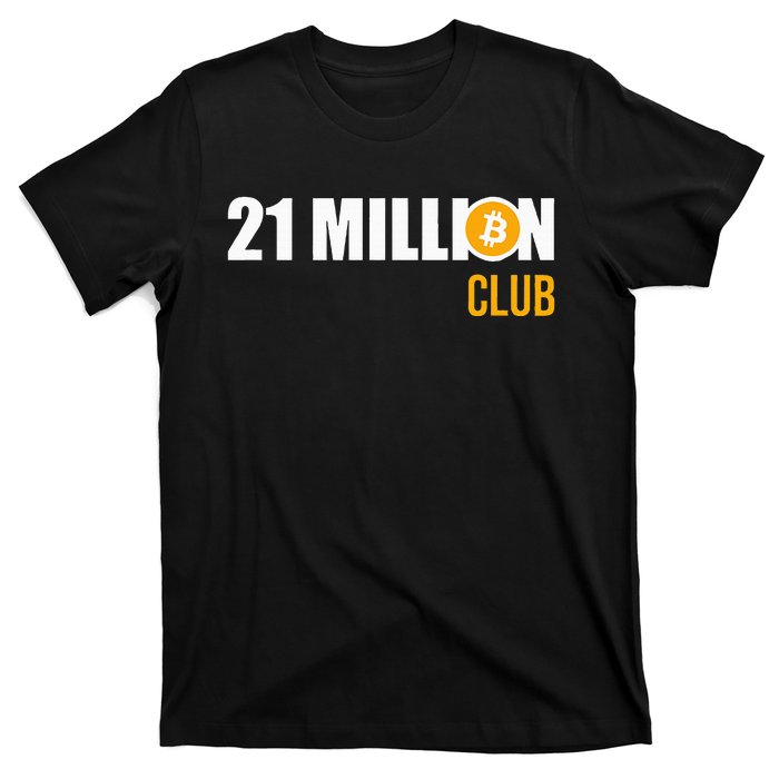 21 Million Bitcoin Crypto Million Club Hodl Btc T-Shirt