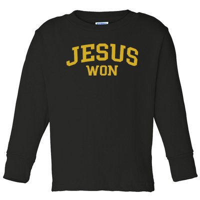 2024 Milwaukee Brewers Jesus Won Toddler Long Sleeve Shirt