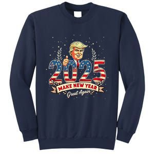 2025 Make New Year Great Again Patriotic 2025 New Year Trump Sweatshirt