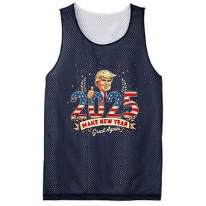 2025 Make New Year Great Again Patriotic 2025 New Year Trump Mesh Reversible Basketball Jersey Tank