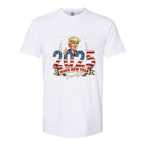 2025 Make New Year Great Again Patriotic 2025 New Year Trump Softstyle CVC T-Shirt