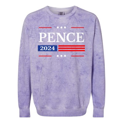 2024 Mike Pence President Colorblast Crewneck Sweatshirt