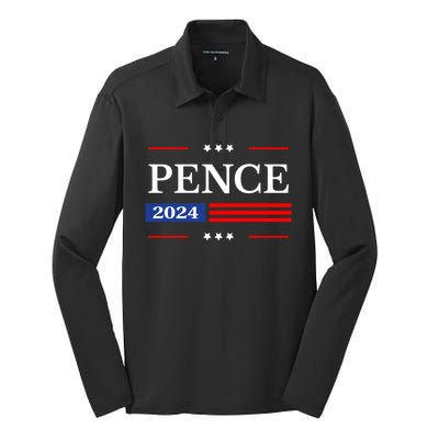 2024 Mike Pence President Silk Touch Performance Long Sleeve Polo