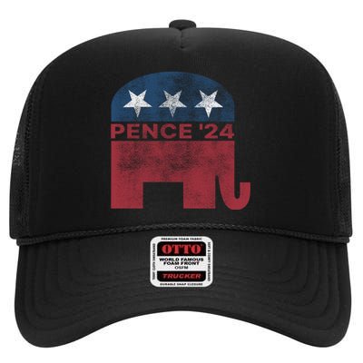 2024 Mike Pence President High Crown Mesh Back Trucker Hat