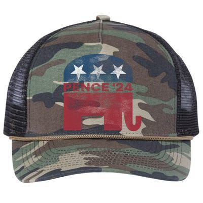 2024 Mike Pence President Retro Rope Trucker Hat Cap