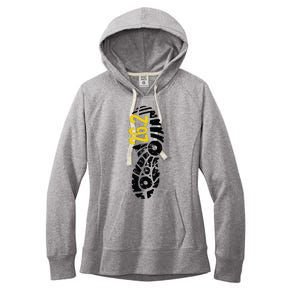 262 Marathon Runner Footprint Women's Fleece Hoodie