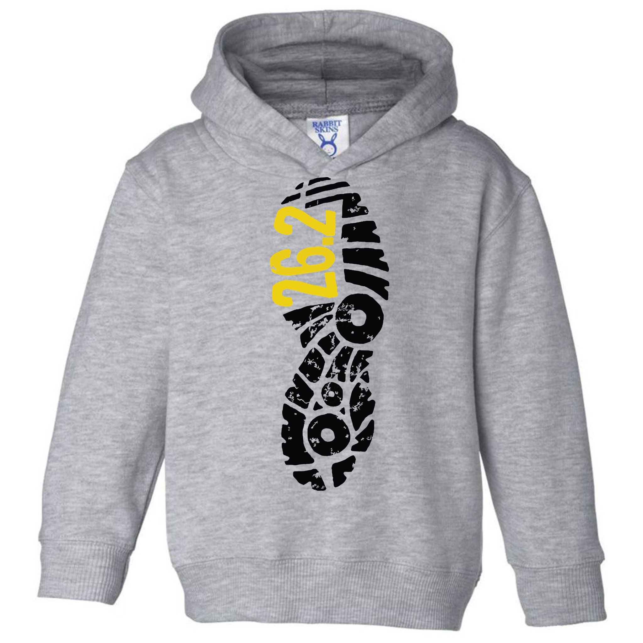 262 Marathon Runner Footprint Toddler Hoodie