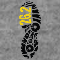 262 Marathon Runner Footprint Toddler Hoodie