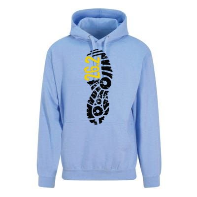 262 Marathon Runner Footprint Unisex Surf Hoodie