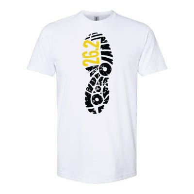 262 Marathon Runner Footprint Softstyle® CVC T-Shirt