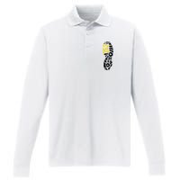 262 Marathon Runner Footprint Performance Long Sleeve Polo