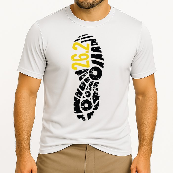 262 Marathon Runner Footprint Cooling Performance Crew T-Shirt