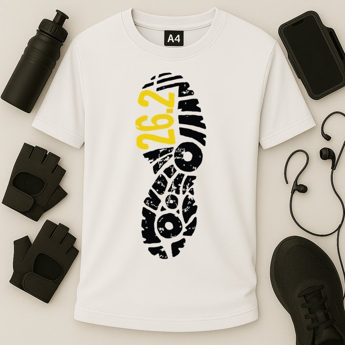 262 Marathon Runner Footprint Cooling Performance Crew T-Shirt