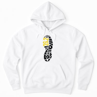 262 Marathon Runner Footprint Hoodie