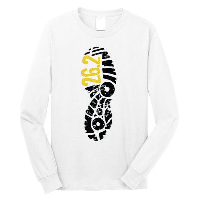 262 Marathon Runner Footprint Long Sleeve Shirt