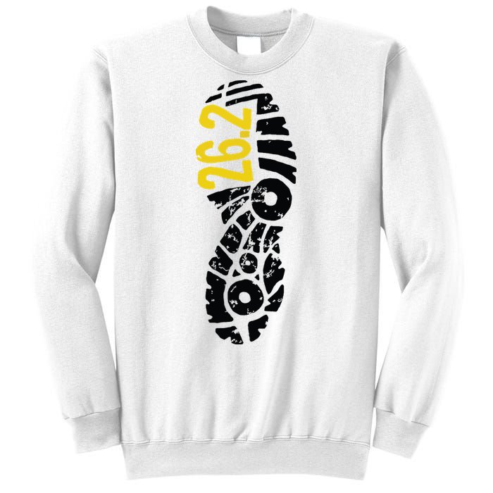 262 Marathon Runner Footprint Sweatshirt