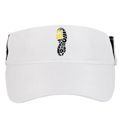 262 Marathon Runner Footprint Adult Drive Performance Visor
