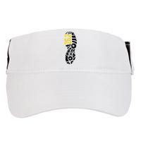 262 Marathon Runner Footprint Adult Drive Performance Visor
