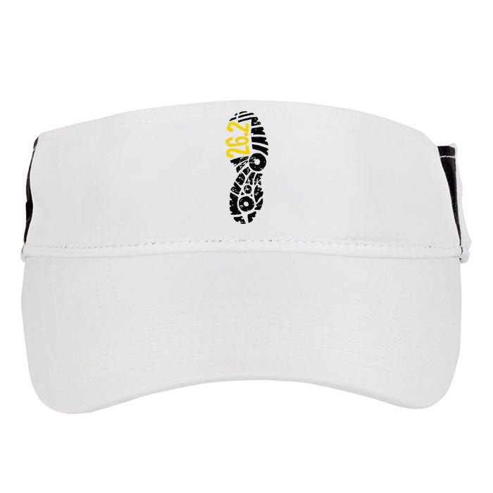262 Marathon Runner Footprint Adult Drive Performance Visor