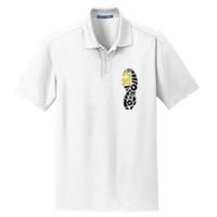 262 Marathon Runner Footprint Dry Zone Grid Polo