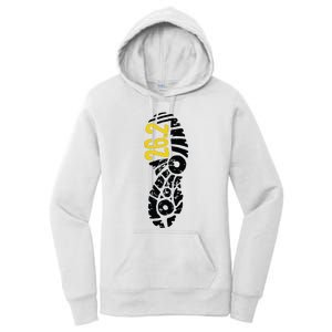 262 Marathon Runner Footprint Women's Pullover Hoodie