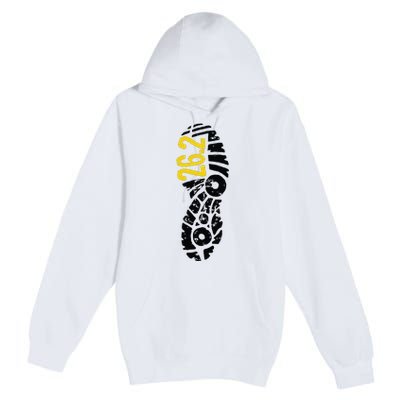 262 Marathon Runner Footprint Premium Pullover Hoodie