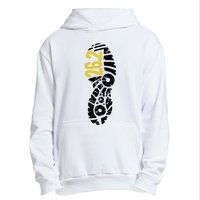 262 Marathon Runner Footprint Urban Pullover Hoodie