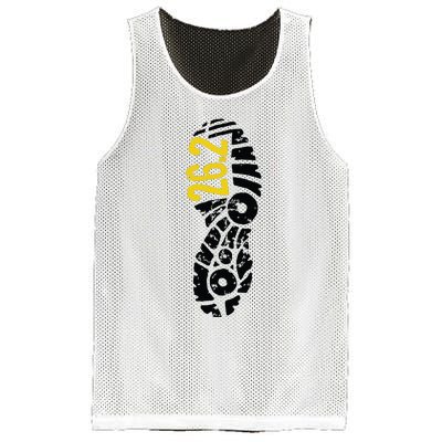 262 Marathon Runner Footprint Mesh Reversible Basketball Jersey Tank