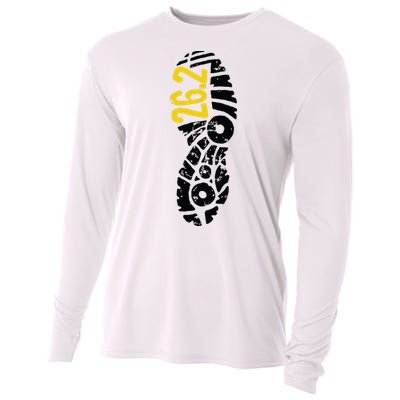 262 Marathon Runner Footprint Cooling Performance Long Sleeve Crew