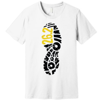 262 Marathon Runner Footprint Premium T-Shirt