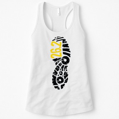 262 Marathon Runner Footprint Womens Tank Top