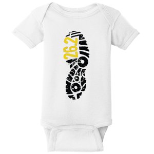 262 Marathon Runner Footprint Baby Bodysuit