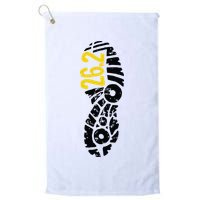 262 Marathon Runner Footprint Golf Towel