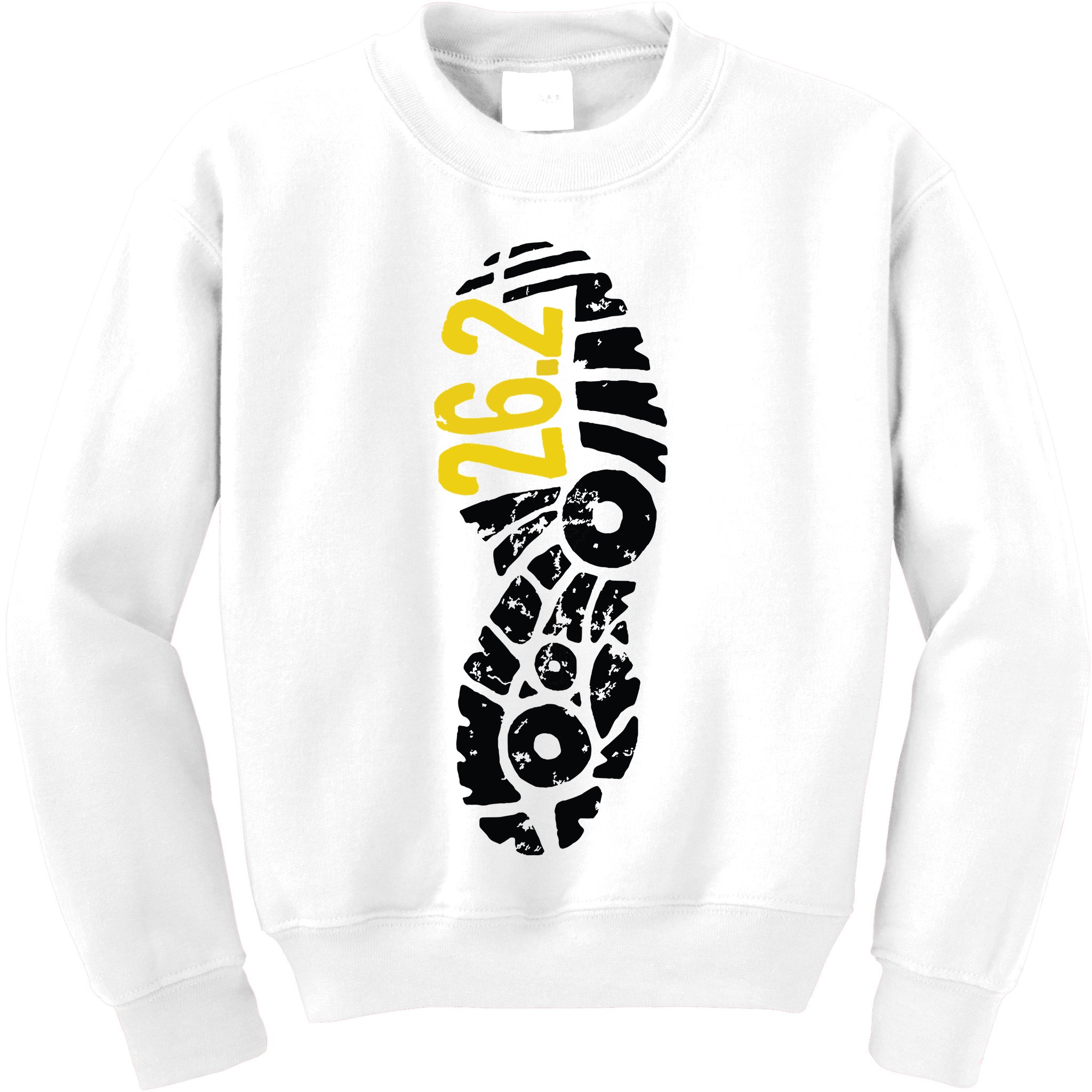 262 Marathon Runner Footprint Kids Sweatshirt