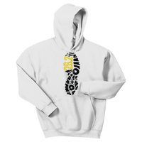 262 Marathon Runner Footprint Kids Hoodie