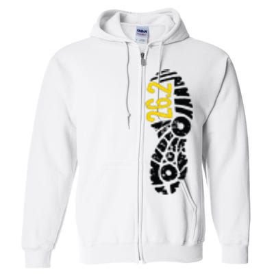 262 Marathon Runner Footprint Full Zip Hoodie